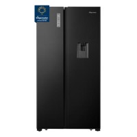 Fridgemaster 519 Litre Side-By-Side American Fridge Freezer - Black