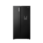 Fridgemaster 519 Litre Side-By-Side American Fridge Freezer - Black