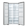 Fridgemaster 519 Litre Side-By-Side American Fridge Freezer - Black