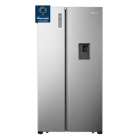 Fridgemaster 519 Litre Side-By-Side American Fridge Freezer - Silver