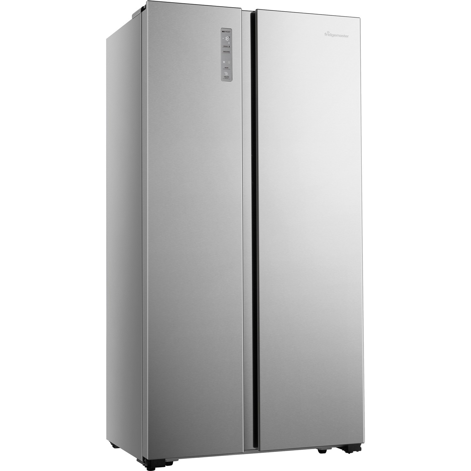 Fridgemaster 519 Litre SideBySide American Fridge Freezer Silver