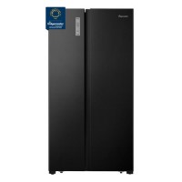 Fridgemaster 519 Litre Side-By-Side American Fridge Freezer - Black