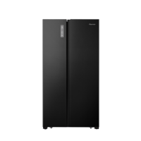 Fridgemaster 519 Litre Side-By-Side American Fridge Freezer - Black