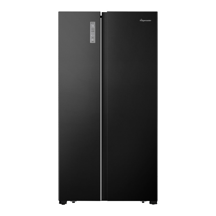 Fridgemaster 519 Litre Side-By-Side American Fridge Freezer - Black
