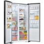 Fridgemaster 519 Litre Side-By-Side American Fridge Freezer With Multiflow  - Black