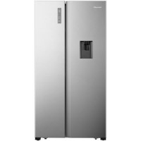 Fridgemaster 519 Litre Side-By-Side American Fridge Freezer With Multiflow  - Silver