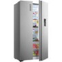 Fridgemaster 519 Litre Side-By-Side American Fridge Freezer With Multiflow  - Silver