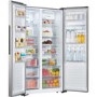 Fridgemaster 519 Litre Side-By-Side American Fridge Freezer With Multiflow  - Silver