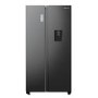 Fridgemaster 547 Litre Side-by-side American Fridge Freezer - Black