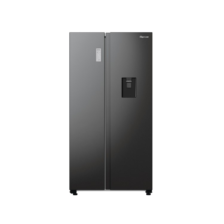 Fridgemaster 547 Litre Side-by-side American Fridge Freezer - Black