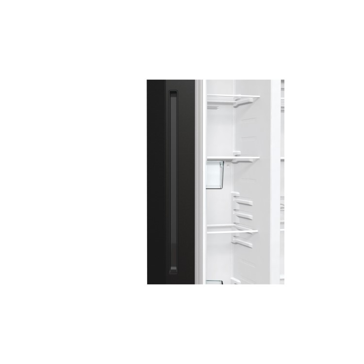 Fridgemaster 547 Litre Side-by-side American Fridge Freezer - Black