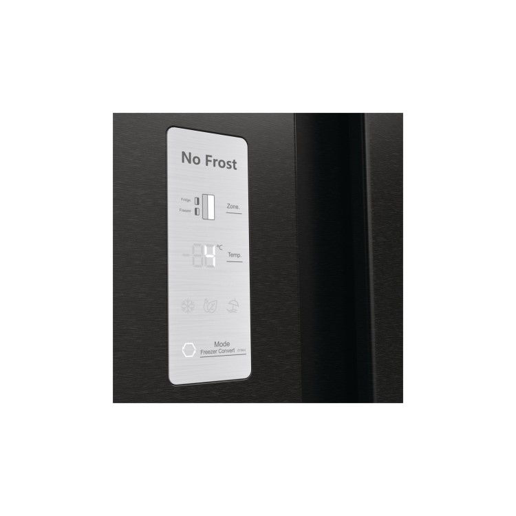 Fridgemaster 547 Litre Side-by-side American Fridge Freezer - Black