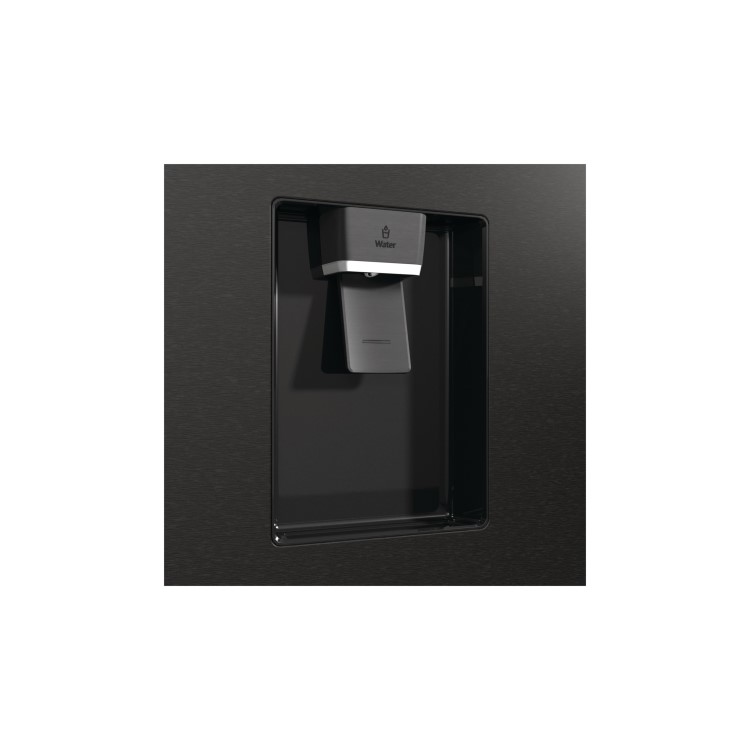 Fridgemaster 547 Litre Side-by-side American Fridge Freezer - Black