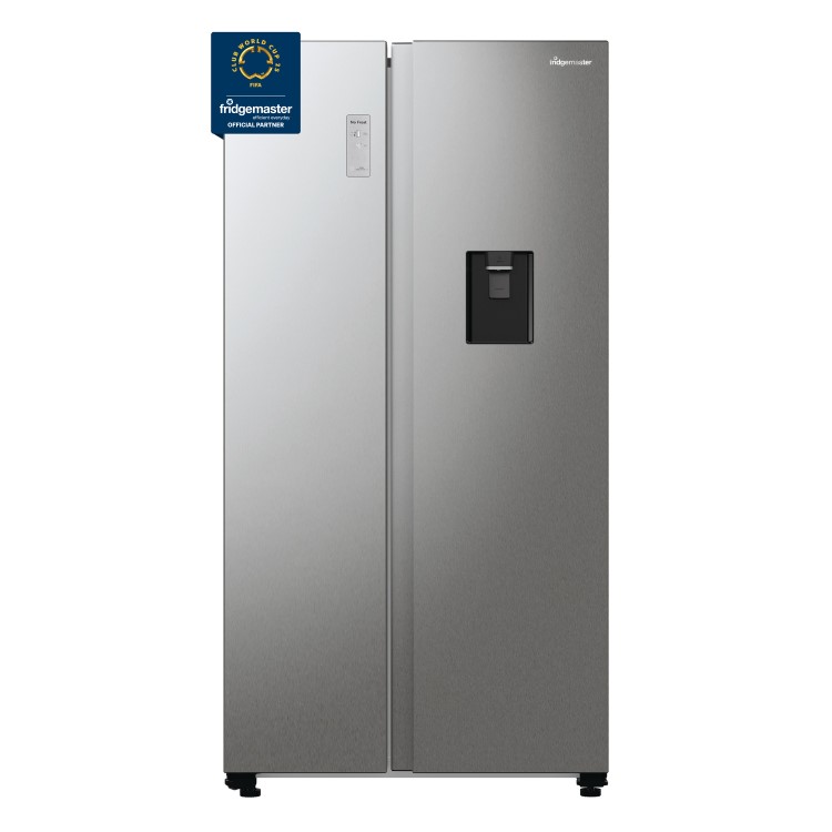 Refurbished Fridgemaster MS91547DFE American Fridge Freezer - Silver