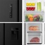 Fridgemaster 544 Litre Side-by-Side American Fridge Freezer - Black