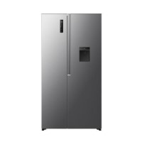 Fridgemaster 544 Litre Side-By-Side American Fridge Freezer - Silver