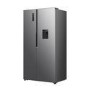 Fridgemaster 544 Litre Side-By-Side American Fridge Freezer - Silver