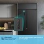 Fridgemaster 544 Litre Side-by-Side American Fridge Freezer - Black