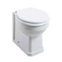 Standard Soft Close High Gloss White MDF Toilet Seat- Bottom Fix