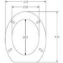 Standard Soft Close High Gloss White MDF Toilet Seat- Bottom Fix