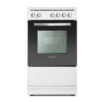 Montpellier MSC50W 50cm Ceramic Cooker White Single Cavity And 4 Zone Hob