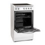 Montpellier MSC50W 50cm Ceramic Cooker White Single Cavity And 4 Zone Hob