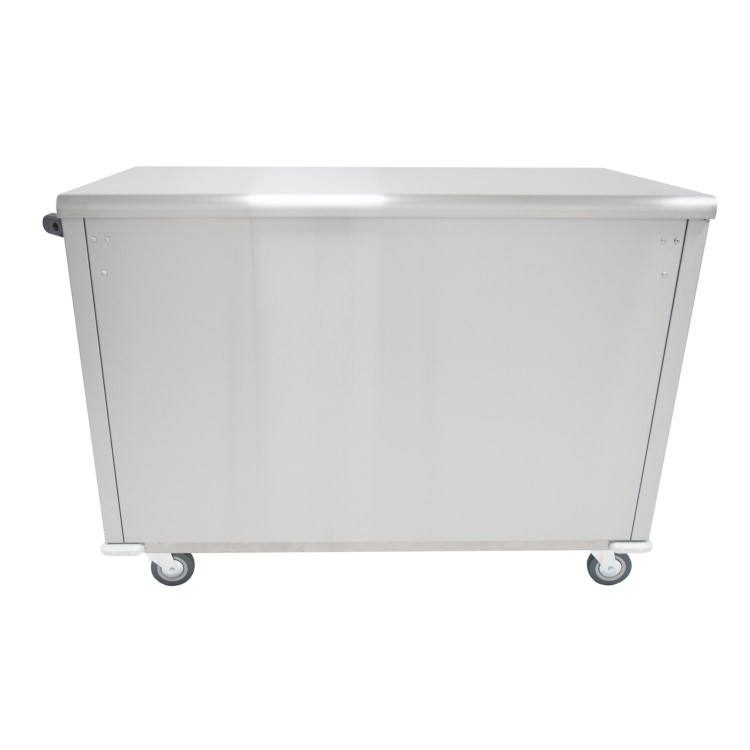 Parry MSF12 Mobile Flat Top Servery Counter And Hot Cupboard. 1305mm Wide. UK Plug. Made In Britain