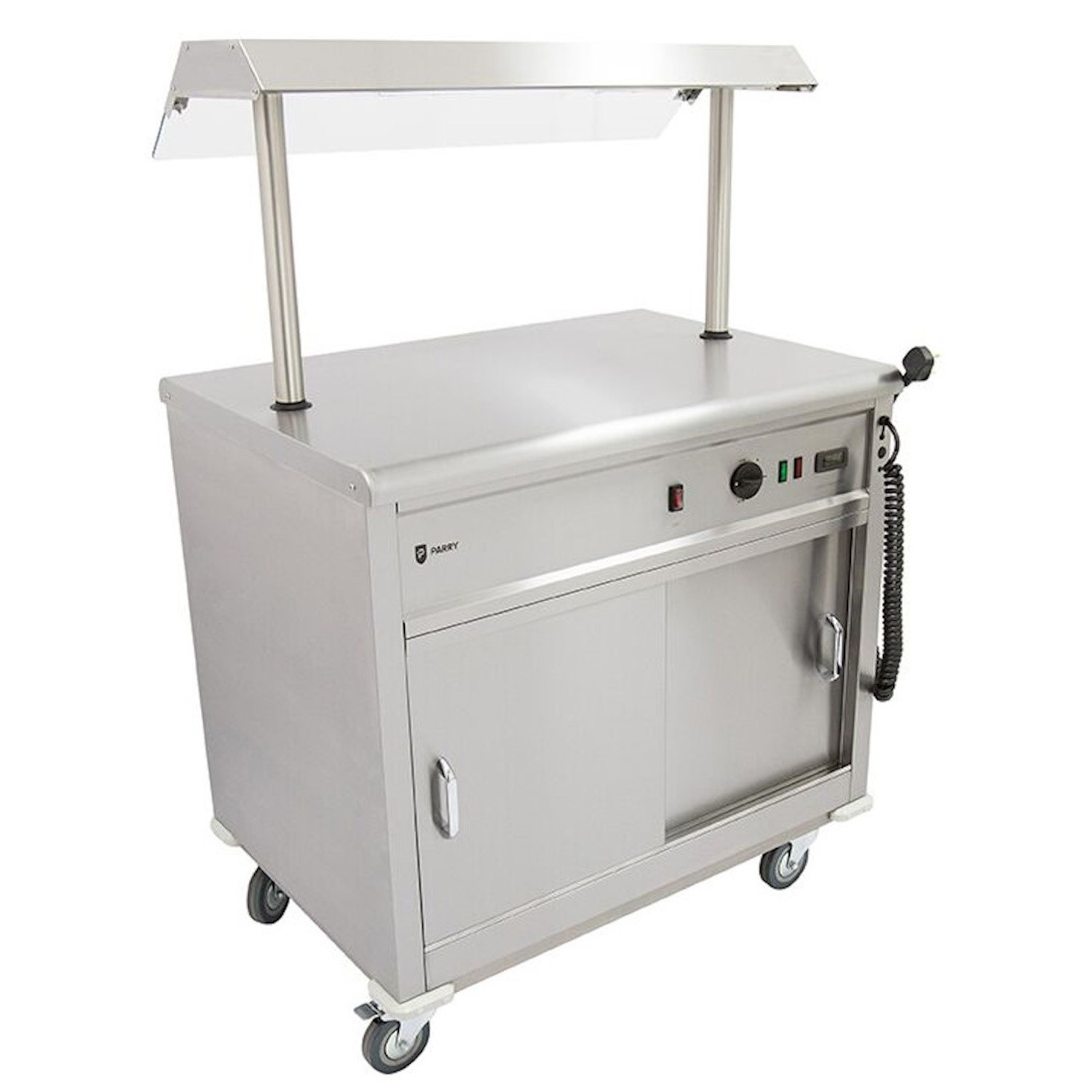 MSF9G Mobile Servery Hot Cupboard 1005mm Wide Heated Gantry