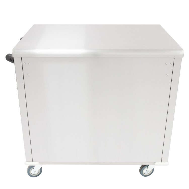 Parry MSF9 Mobile Flat Top Servery Counter And Hot Cupboard. 1005mm Wide. UK Plug. Made In Britain