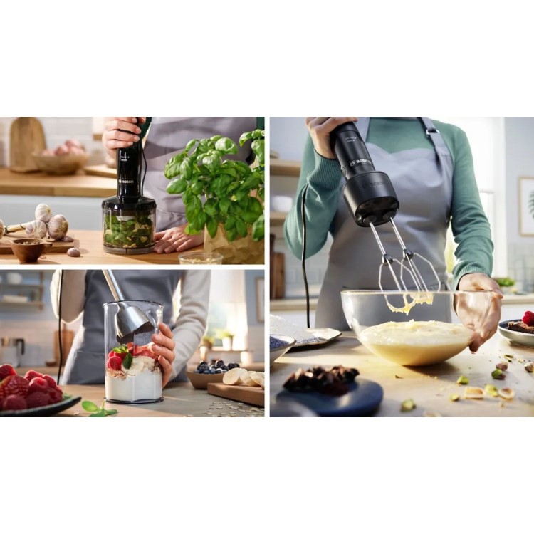 Bosch Series 4 ErgoMaster 3-in-1 Hand Blender - Black