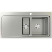 GRADE A2 - Astracast MT15XBHOMESKL Stainless Steel 1.5 Bowl Left Hand Sink