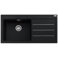 Franke MTF611ROX Mythos Fusion 1.0 Bowl Right Hand Drainer Fragranite Composite Sink In Onyx