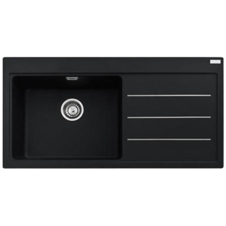 Franke MTF611ROX Mythos Fusion 1.0 Bowl Right Hand Drainer Fragranite Composite Sink In Onyx