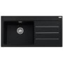 Franke MTF611ROX Mythos Fusion 1.0 Bowl Right Hand Drainer Fragranite Composite Sink In Onyx