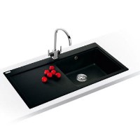 Franke MTG611LOXDP Mythos Single Bowl Sink and Tap Designer Pack in Onyx