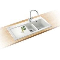 Franke MTG611LPWDP Mythos Single Bowl Sink and Tap Designer Pack in White
