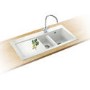 Franke MTG611LPWDP Mythos Single Bowl Sink and Tap Designer Pack in White