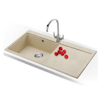 Franke MTG611RCFDP Mythos Single Bowl Sink and Tap Designer Pack in Coffee