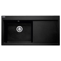 Franke MTG611ROX Mythos Single Bowl Right Hand Drainer Granite Sink in Onyx