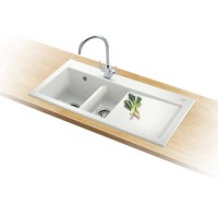 Franke MTG611RPWDP Mythos Single Bowl Sink and Tap Designer Pack in White