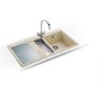Franke MTG651-100LCFDP Mythos 1.5 Bowl Granite Sink And Tap Designer Pack in Coffee - LHD