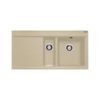 Franke MTG651-100LCF Mythos 1.5 Bowl Granite Sink with Left Hand Drainer in Coffee