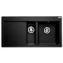 Franke MTG651-100LOXDP Mythos 1.5 Bowl Granite Sink And Tap Designer Pack in Onyx - LHD