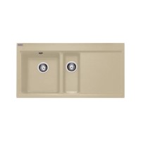 Franke MTG651-100RCF Mythos 1.5 Bowl Granite Sink with Right Hand Drainer in Coffee
