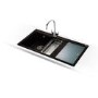 Franke MTG651-100ROXDP Mythos 1.5 Bowl Granite Sink And Tap Designer Pack in Onyx - RHD