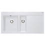 Franke MTG651-100RPWDP Mythos 1.5 Bowl Granite Sink And Tap Designer Pack in Polar White - RHD