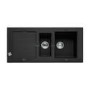 Franke MTG651OX Mythos 1.5 Bowl Granite Sink with Reversible Drainer in Onyx