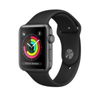 Apple Watch Series 3 GPS + Cellular 38mm Space Grey Aluminium Case with Black Sport Band
