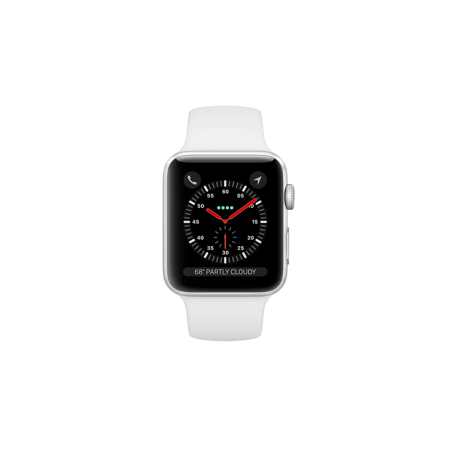 Apple Watch Series 3 Gps Cellular 42mm Silver Aluminium Case With White Sport Band Mth12b A Appliances Direct