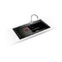 Franke MTK611LBKDP Mythos Ceramic Sink and Tap Designer Pack in Black - LHD